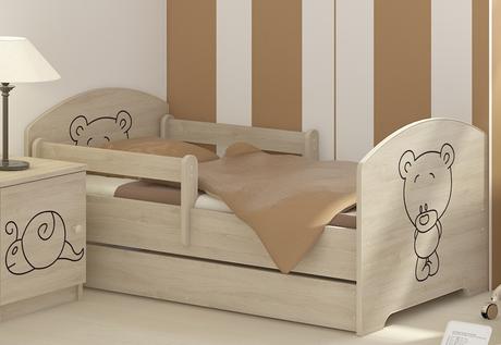 Detská postel + matrac, šírka (cm): 70,dĺžka (cm): 140