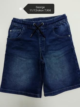 Bavlnené rifľové kraťasy, george,152