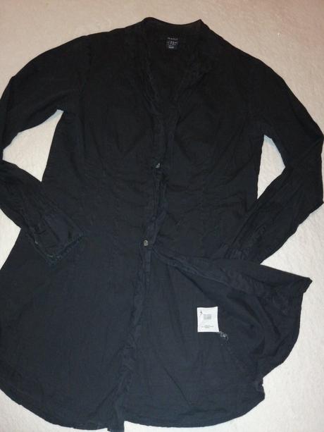 Gant dlhá čierna košeľa, gant,s