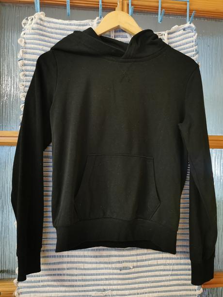 Čierna mikina, h&m,xs
