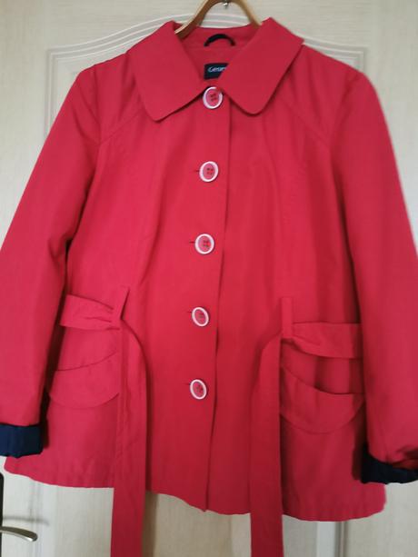 Červený prechodný dámsky kabatik, george,42