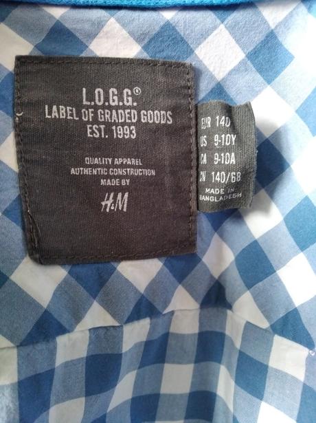 Košeľa h&m, l.o.g.g.,134