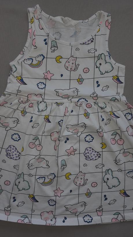 Saty h&m biele na ramienka v.98/104, h&m,98