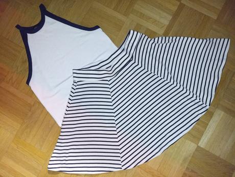 Sukňa + tričko, bershka,m