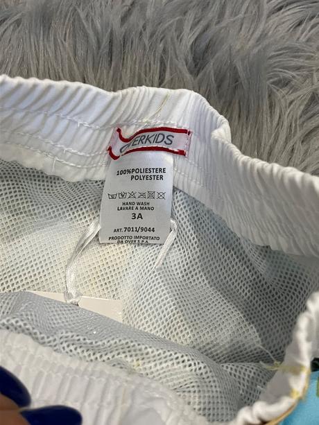 Chlapčenské vzorované kúpacie šortky overkids 98, 98