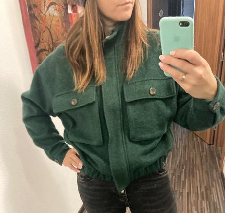 Zelena štýlová bunda, m