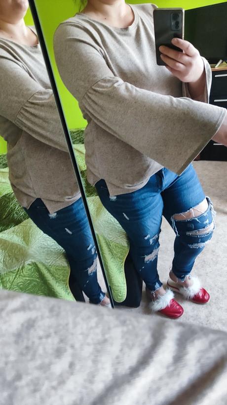 Béžová mikina, f&f,48