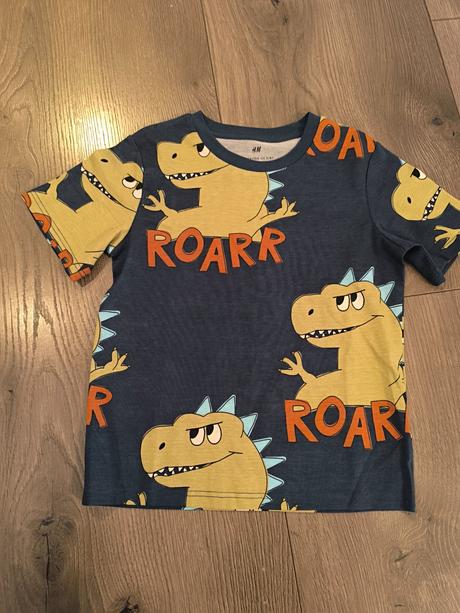 Nové h&m tričko donosauri, h&m,104