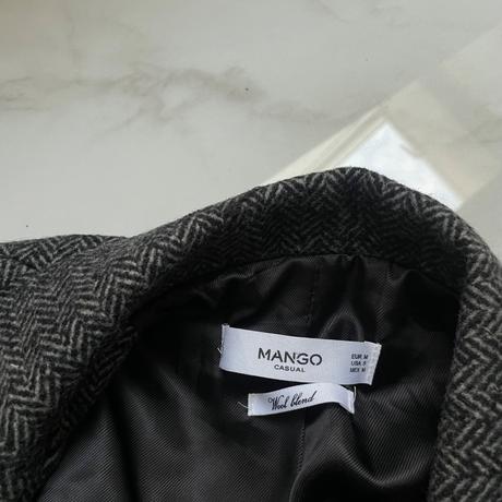 Krátky vlnený kabát/sako mango, mango,s