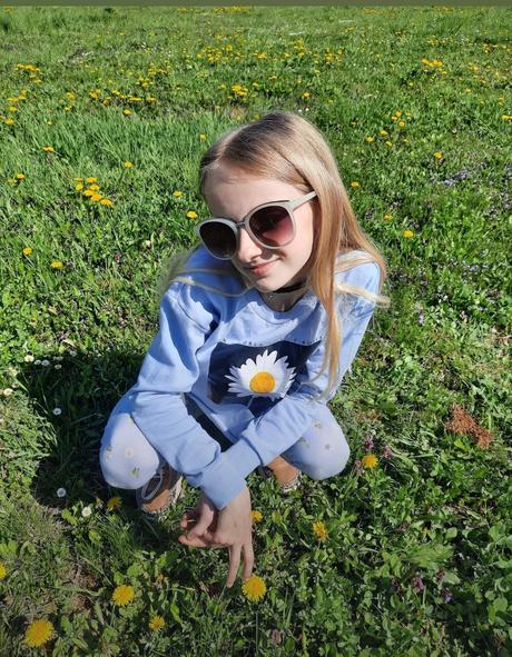 Crop top mikina daisy, 134