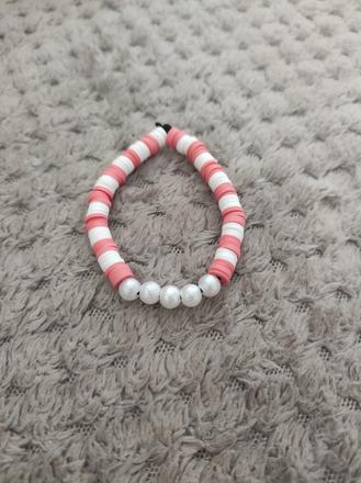 Handmade náramok s perličkami,