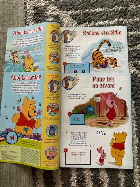 Medvídek pú, peppa pig, moje kamarátka conni, 