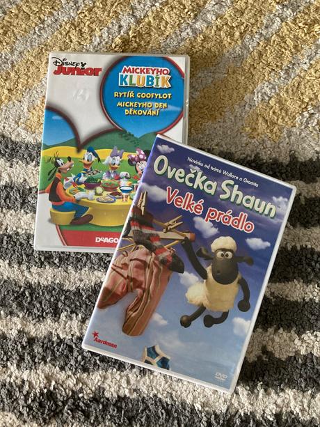 Dvd ovečka shaun velké prádlo, mickeyho klubík, 