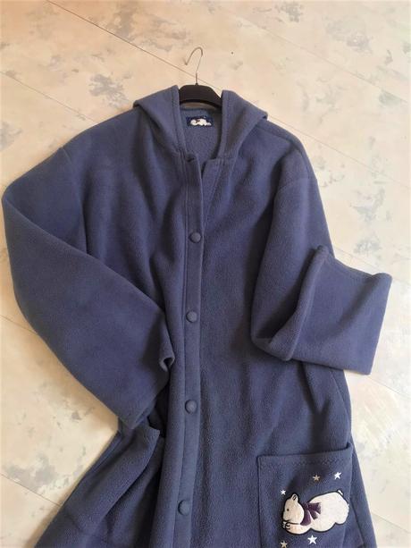 Maxi teplý flisový župan l/xl, xl