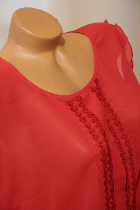 Červený top, l/xl, l