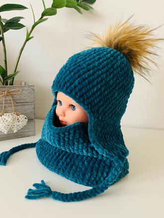 Hačkovaná čiapka a tunel, 80 / 86 / 92 / 104 / 110