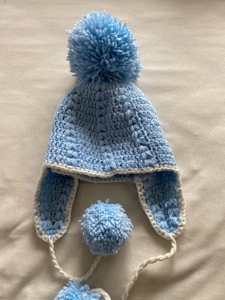 Detská chlapčenská čiapka hackovana, 68