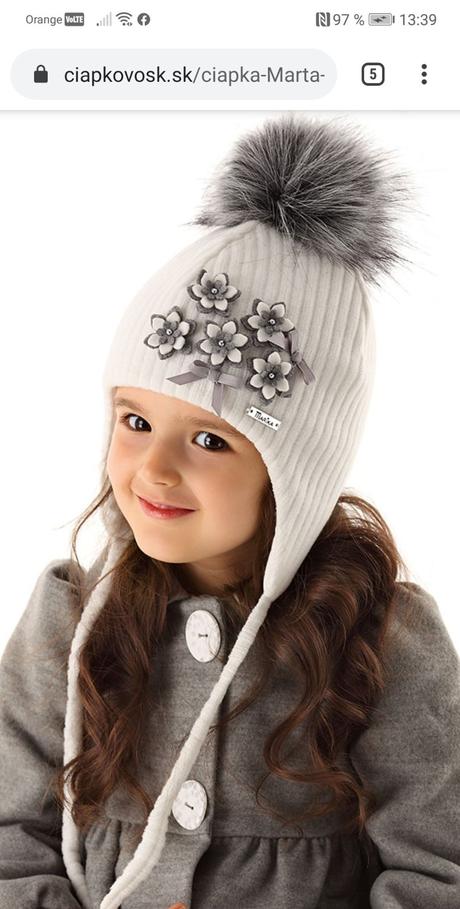 Kvietkovaná čiapka, marika,48