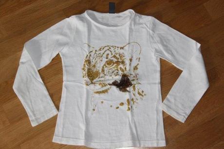 Tričko so zlatým tigrom, zara,110