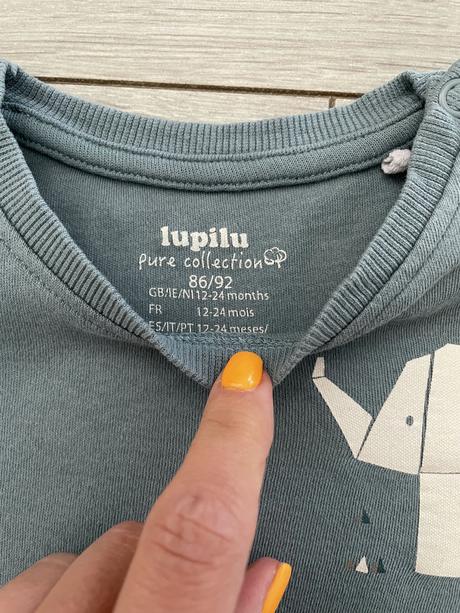 Tričko bavlnené sloník, zn. lupilu, v. 86/92, lupilu,86