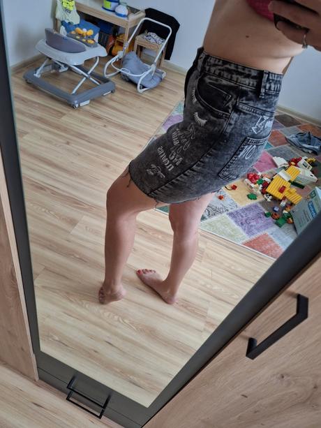 Damska riflova sukňa, new yorker,s