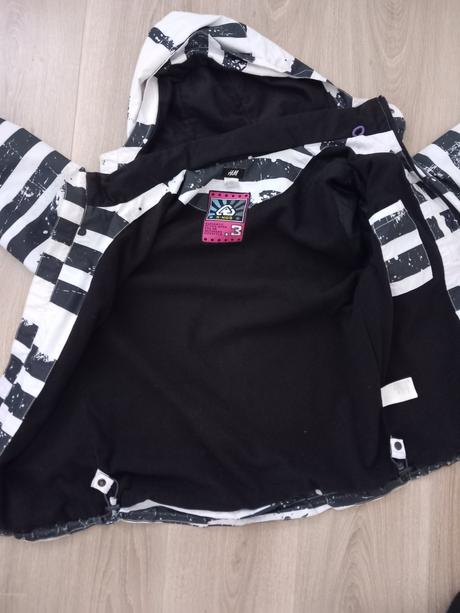 Prechodna bunda podsita flisom, h&m,152