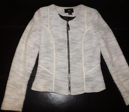 Štruktúrovaný kabátik / blejzer xs/34, h&m,34