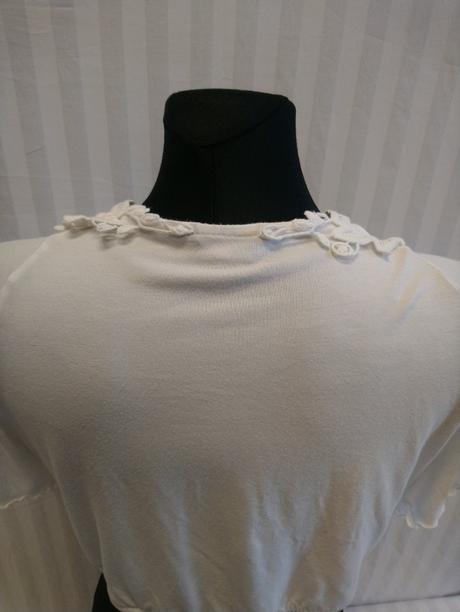 Dámske elastické biele bolerko per una, m&s, l, marks & spencer,l