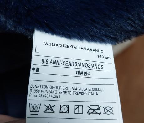 Zimná bunda benetton 140, cena s poštovným, benetton,140