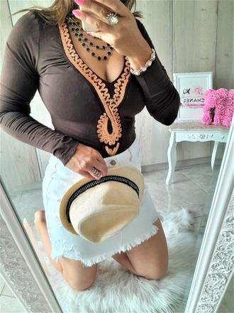 Elegantné body s flitrami-m/l, m