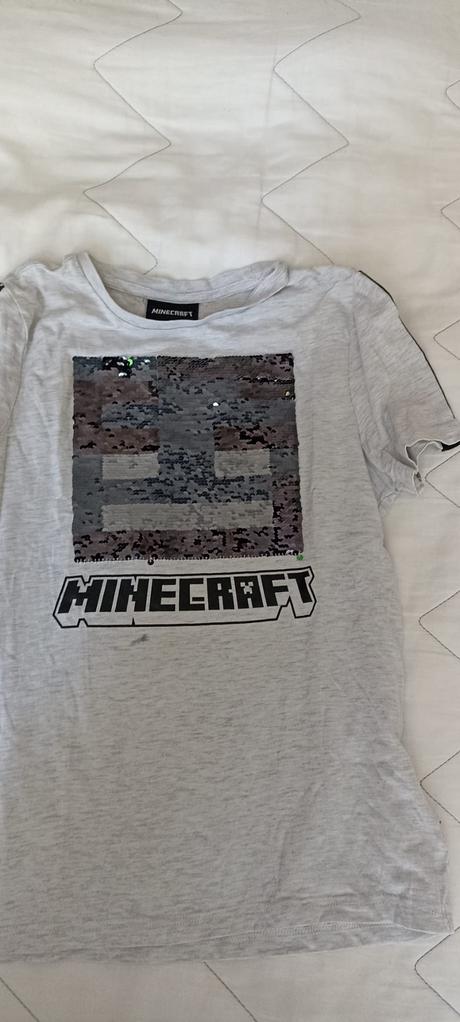 Minecraft tričko s flitrami, 140