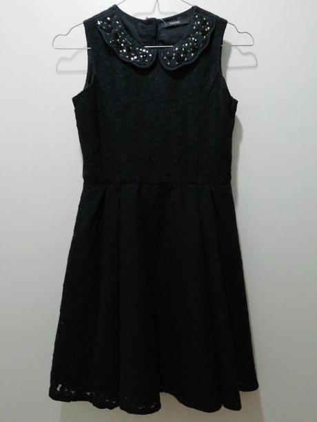 Čierne čipkované slávnostné šaty, george,146