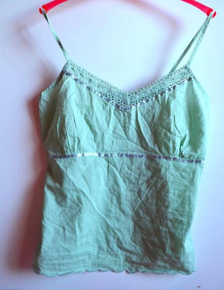 Tielko s čipkou, bay,m