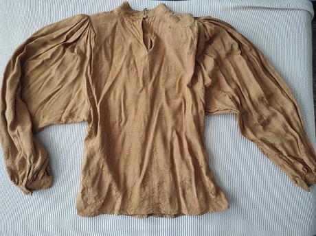 Horčicový top s dlhým rukávom, reserved,34