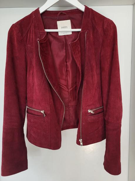 Kožená bunda mango, mango,s