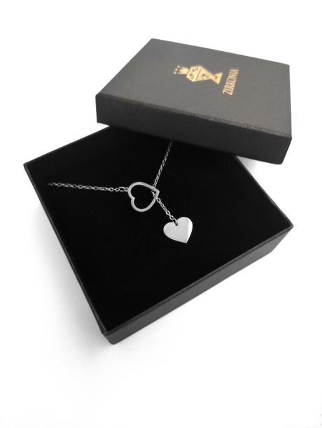 Nový náhrdelník so srdiečkami chirurgická oceľ, 