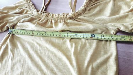 Tričko na ramienka horčicové, matalan,140