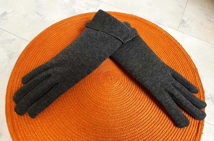 Teplé rukavičky s kožušinkou, l