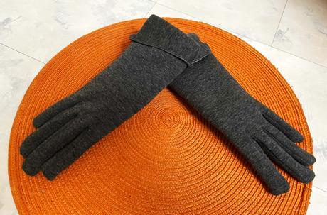 Teplé rukavičky s kožušinkou, l