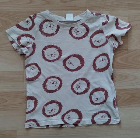 Krátke tričko s levíkmi, h&m,92