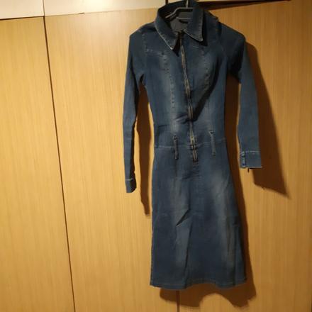 Dámske riflove šaty, 36