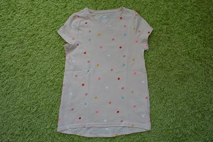 Tričko bodkované, h&m,134