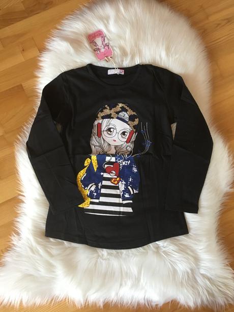 Dievčenské tričko s dlhým rukávom - viac veľkostí., kugo,146
