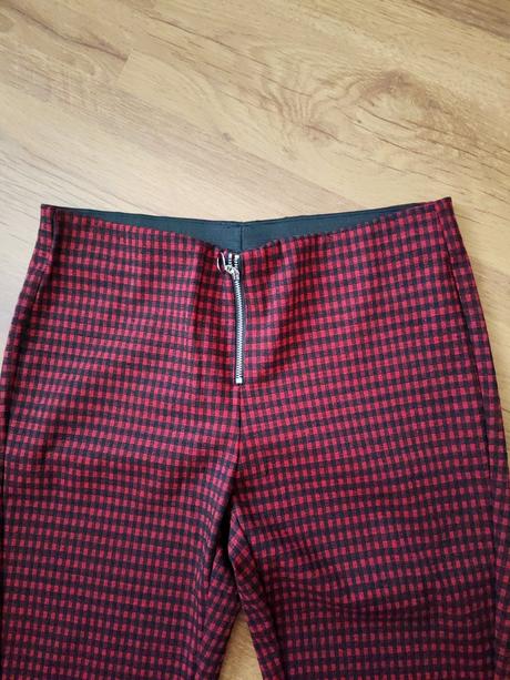 Elastické karované nohavice c&a, c&a,l