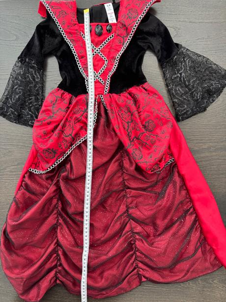 Kostým grófka/kráľovná/vamprirka 98-104, 