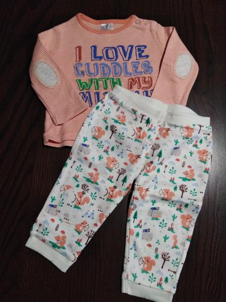 Oranžové pyžamko, f&f,68