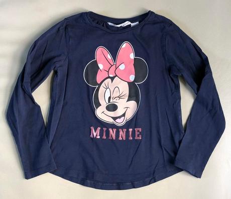 122/128 h&m, minnie tricko,7-8 r., h&m,128