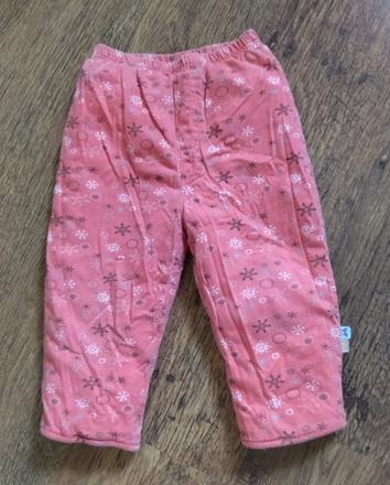 Zateplené nohavice snehové vločky, disney,86