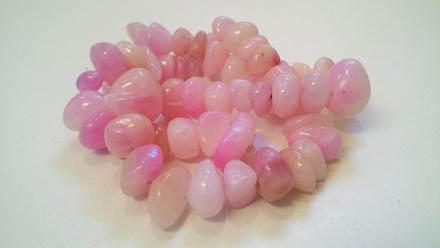 Prírodné korálkové kamienky ružové, 