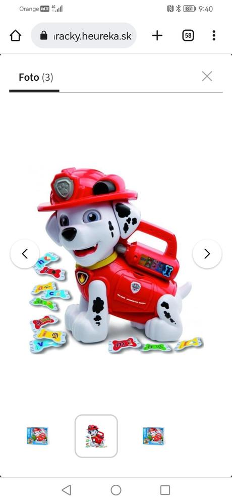 Marshall - písmenková hostina interaktívny psik, 